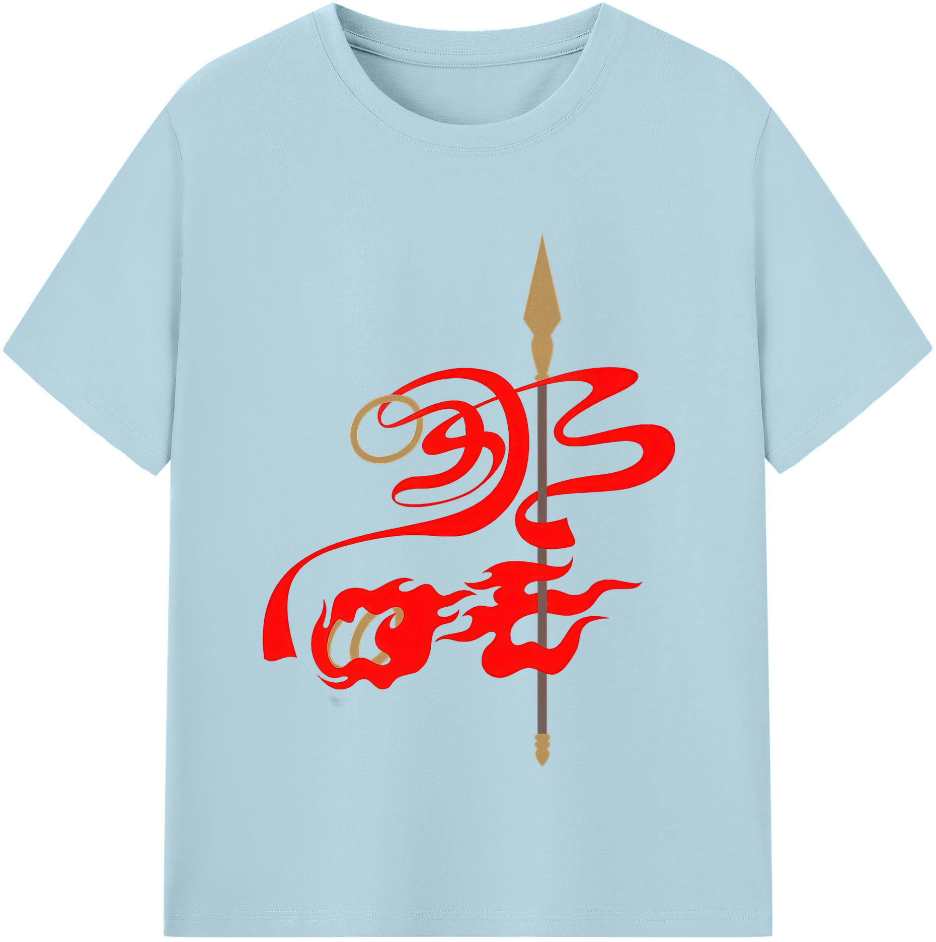 （画像用） Ne Zha 2 ナタ 魔童の大暴れ 綿100％半袖Tシャツ（フロントプリント）
